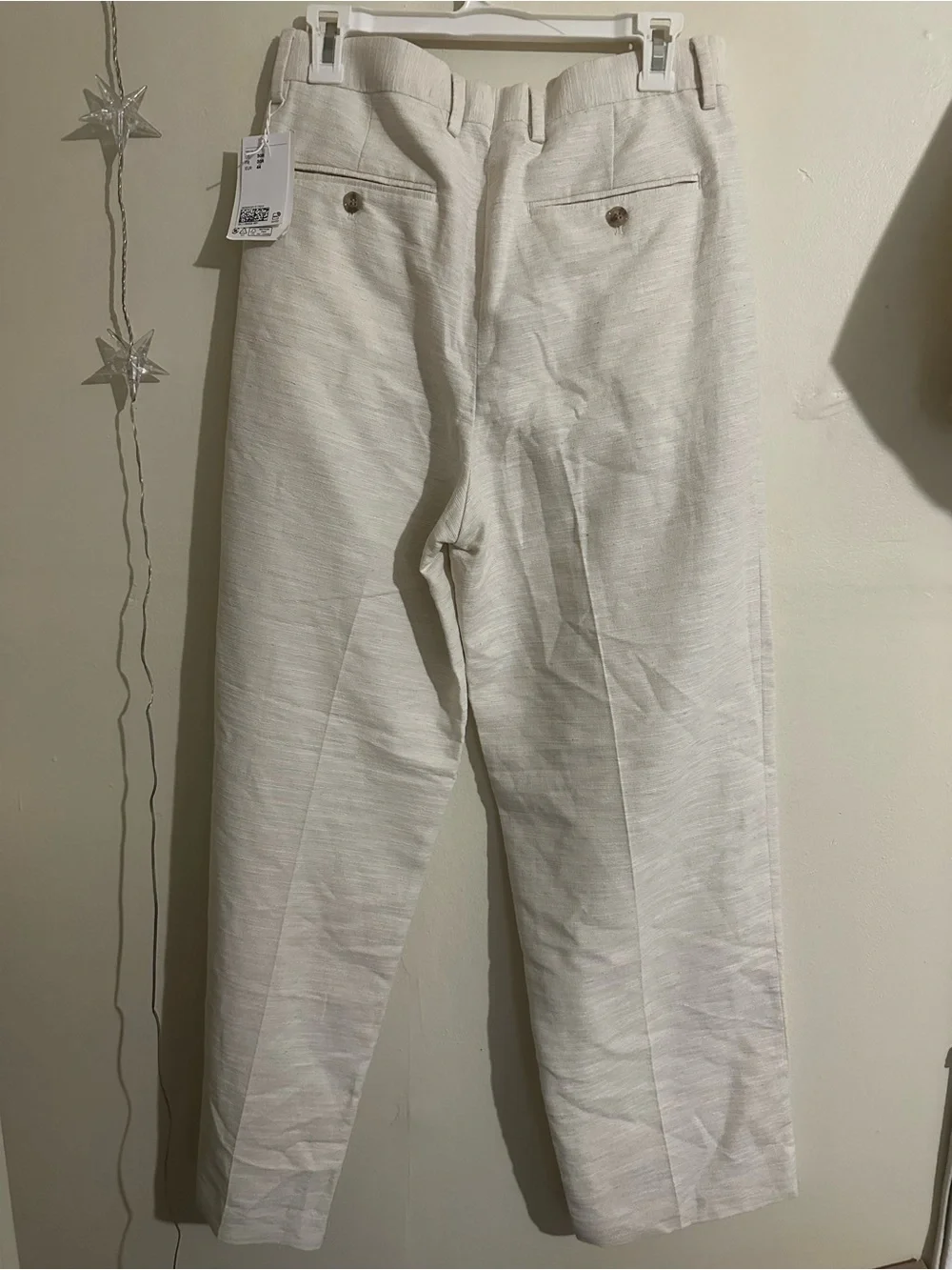 H&M Men’s Loose Fit Linen-blend Suit Trousers